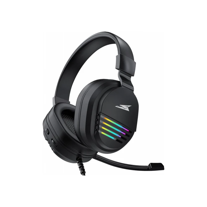 Baracuda PEARL RGB | On-Ear Gaming Headset 3,5mm en USB | Zwart