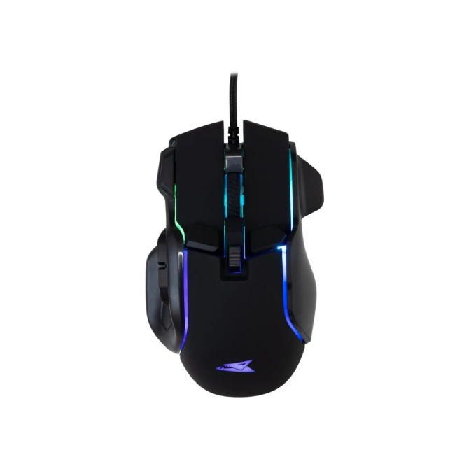 Baracuda PIRANHA RGB | Bedrade Gaming Muis | USB-A | 7200 DPI | Zwart