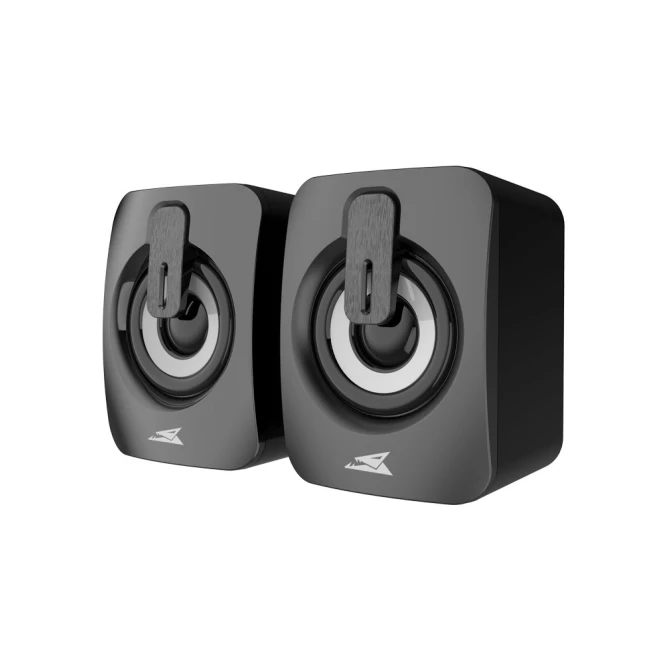 Baracuda SEASHELL Rainbow | 2.0 Stereo Luidsprekerset USB | 2x3000mW | Zwart