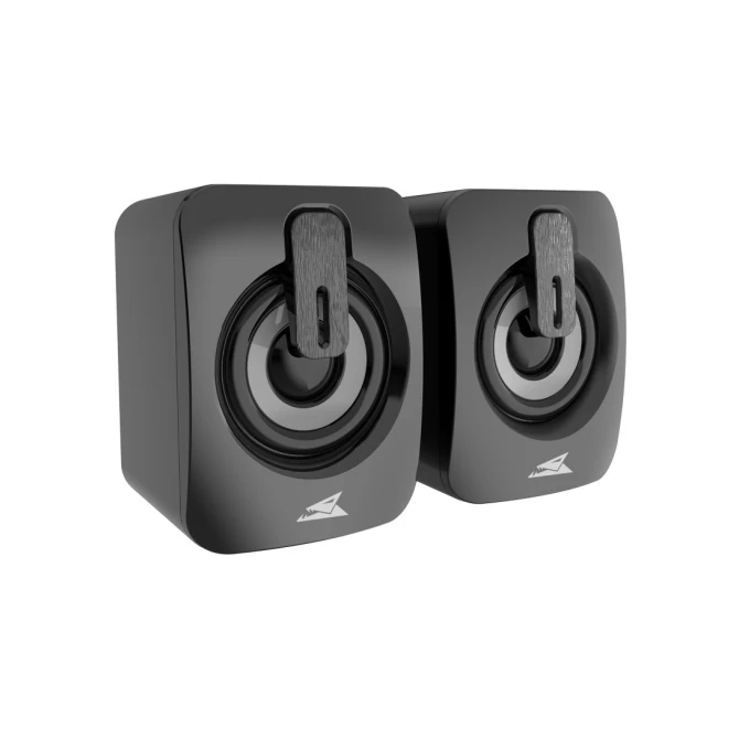 Baracuda SEASHELL Rainbow | 2.0 Stereo Luidsprekerset USB | 2x3000mW | Zwart