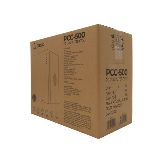 CASE SBOX PCC-500 White ATX CASE SBOX PCC-500 White ATX