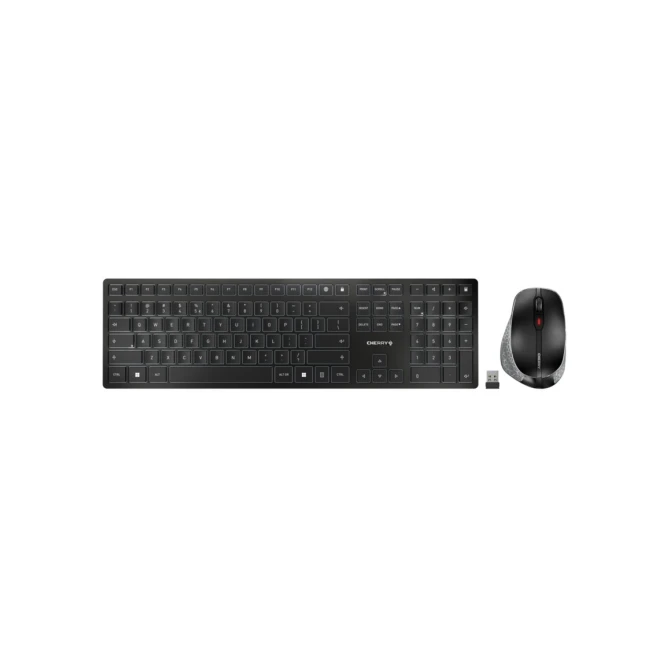 KYB CHERRY DW 9500 SLIM Keyb + Mouse RF Wirel.+Bluet. QWERTY