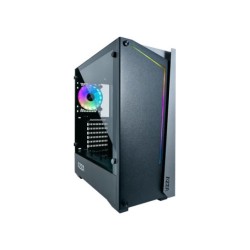 Case Azza Apollo 430 Midi Tower Zwart, Transparant Case Azza Apollo 430 Midi Tower Zwart, Transparant