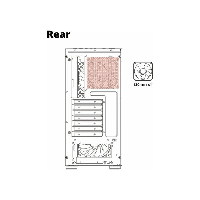 Case Azza Sentinel Midi Tower RGB Zwart