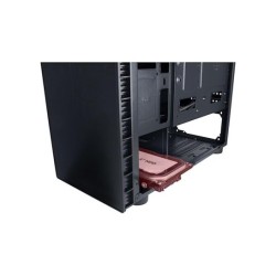 Case Inter-Tech CXC2 ATX Zw. Blue light Acrylic NO-PSU