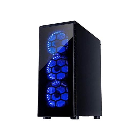Case Inter-Tech CXC2 ATX Zw. Blue light Acrylic NO-PSU Case Inter-Tech CXC2 ATX Zw. Blue light Acrylic NO-PSU