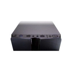 Case Inter-Tech Thunder ATX Mini Tower Zw. Blue light Acr.