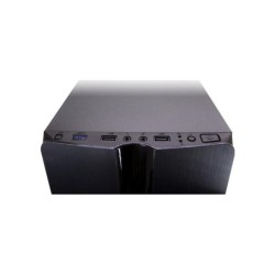 Case Inter-Tech Thunder ATX Mini Tower Zw. Blue light Acr.