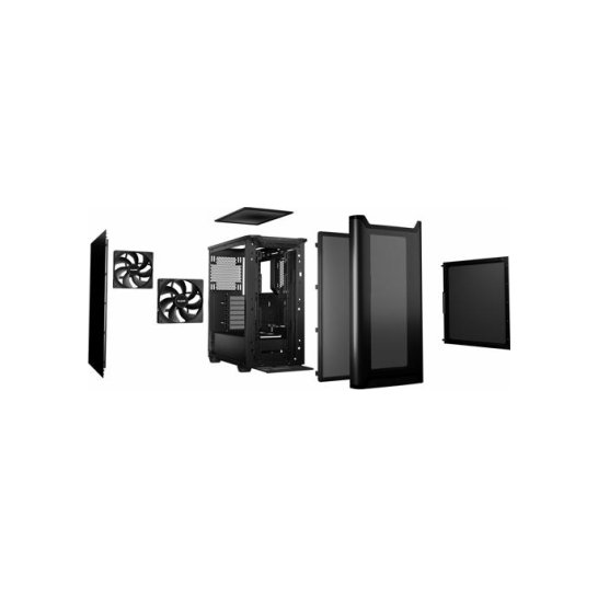 Case be quiet! PURE BASE 501 Airflow Black Midi Tower Zwart Case be quiet! PURE BASE 501 Airflow Black Midi Tower Zwart
