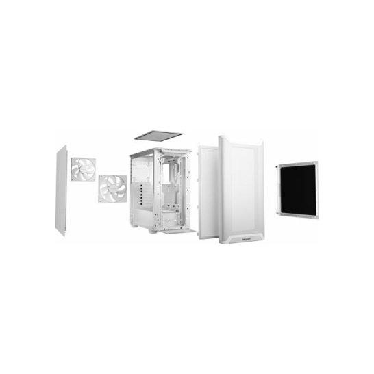 Case be quiet! PURE BASE 501 Airflow White Midi Tower Wit Case be quiet! PURE BASE 501 Airflow White Midi Tower Wit