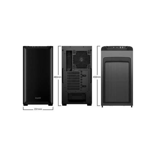 Case be quiet! PURE BASE 501 Black Midi Tower Zwart Case be quiet! PURE BASE 501 Black Midi Tower Zwart
