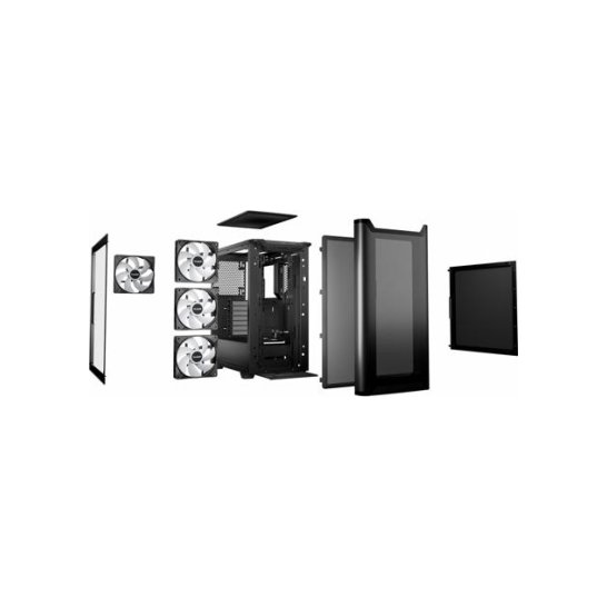 Case be quiet! Pure Base 501 LX Black Midi Tower Zwart Case be quiet! Pure Base 501 LX Black Midi Tower Zwart
