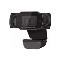 Conceptronic AMDIS 720P HD Webcam + Microphone zwart