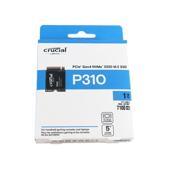 Crucial SSD P310 1TB PCie 4.0 NVMe M.2 2230