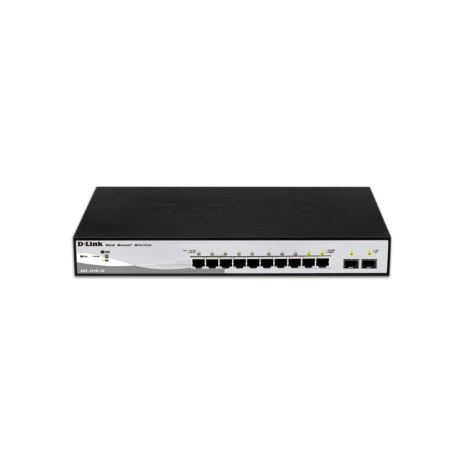 D-Link DGS-1210-10 | 10-poorts Gigabit Smart Switch | 8 RJ45 + 2 SFP | VLAN/QoS | Web/CLI-beheer