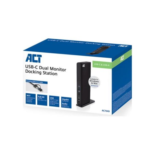 Dock. ACT AC7049 docking bedraad USB 3.2 G Dock. ACT AC7049 docking bedraad USB 3.2 G