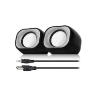 Eminent EM3513 luidspreker set 6 W Zwart 2.0 kanalen
