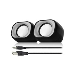 Eminent EM3513 luidspreker set 6 W Zwart 2.0 kanalen Eminent EM3513 luidspreker set 6 W Zwart 2.0 kanalen