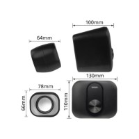 Eminent EM3515 luidspreker set 11 W Zwart 2.1 kanalen