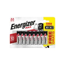 AA Batterij Energizer Max 8+4 AA Batterij Energizer Max 8+4