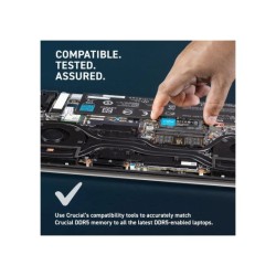 Geheugen Crucial 16 GB 1 x 16 GB DDR5 5600 MHz SODIMM Geheugen Crucial 16 GB 1 x 16 GB DDR5 5600 MHz SODIMM