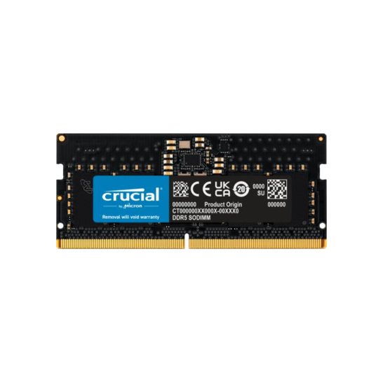 Geheugen Crucial 8 GB 1 x 8 GB DDR5 4800 MHz SODIMM Geheugen Crucial 8 GB 1 x 8 GB DDR5 4800 MHz SODIMM