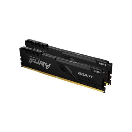 Geheugen Kingston Fury Beast 32GB (2X16) DDR4 DIMM 3200MHz Geheugen Kingston Fury Beast 32GB (2X16) DDR4 DIMM 3200MHz