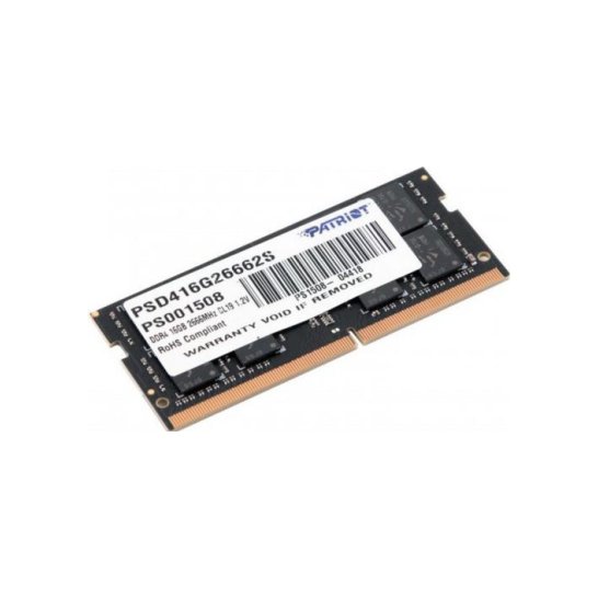 Geheugen Patriot Signature 16GB SODIMM / DDR4 / 2666 MHz Geheugen Patriot Signature 16GB SODIMM / DDR4 / 2666 MHz