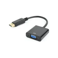 Gembird DisplayPort to VGA adapter Cable Black Gembird DisplayPort to VGA adapter Cable Black
