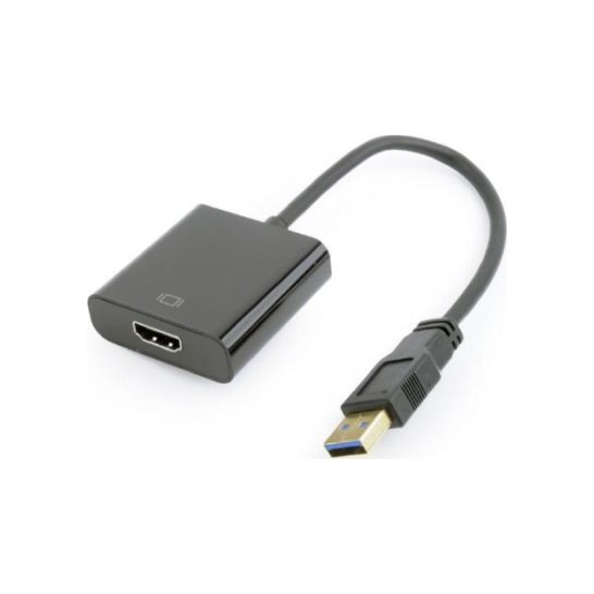 Gembird A-USB3-HDMI-02 tussenstuk voor kabels USB Zwart Gembird A-USB3-HDMI-02 tussenstuk voor kabels USB Zwart