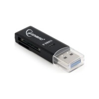 Gembird Cardreader USB3.0 SD USB Zwart Gembird Cardreader USB3.0 SD USB Zwart