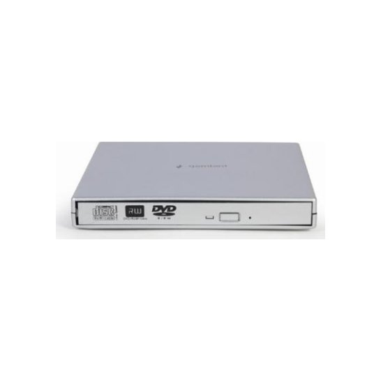 Gembird DVD-USB-02 optisch schijfstation Silver DVD±RW Gembird DVD-USB-02 optisch schijfstation Silver DVD±RW