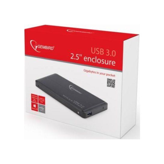 Gembird EE2-U3S-2 behuizing voor opslagstations 2.5 Gembird EE2-U3S-2 behuizing voor opslagstations 2.5