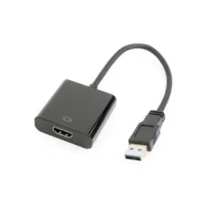 Gembird A-USB3-HDMI-02 tussenstuk voor kabels USB Zwart