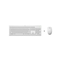 HP 230 draadloze muis- en toetsenbordcombo, Qwerty Wit/White HP 230 draadloze muis- en toetsenbordcombo, Qwerty Wit/White