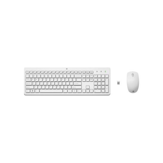 HP 230 draadloze muis- en toetsenbordcombo, Qwerty Wit/White