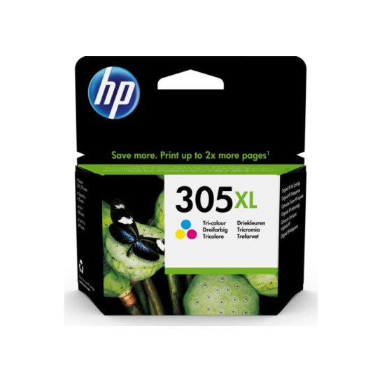 HP 305XL originele high-capacity drie-kleuren inktcartridge HP 305XL originele high-capacity drie-kleuren inktcartridge