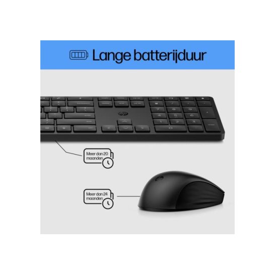 HP 650 draadloze toetsenbord- en muiscombinatie (Qwerty EU) HP 650 draadloze toetsenbord- en muiscombinatie (Qwerty EU)