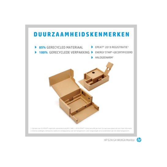 HP E-Series E24i G4 24inch Full-H WUXGA Zwart, Zilver HP E-Series E24i G4 24inch Full-H WUXGA Zwart, Zilver