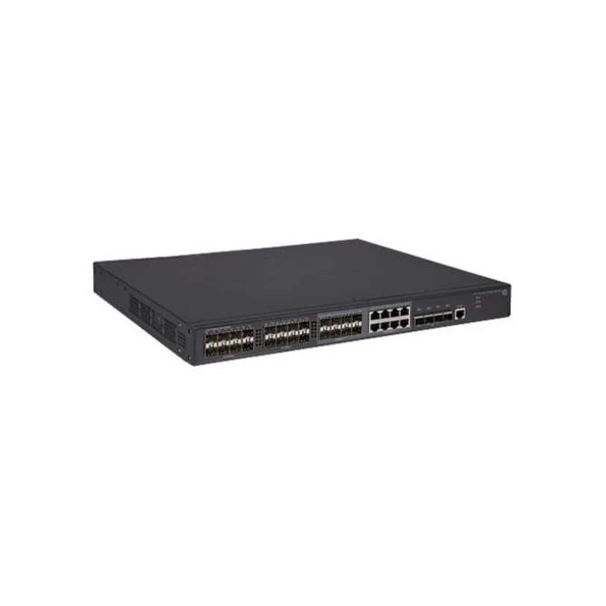 HPE 5130-24G-SFP-4SFP+ EI | Refurbished Silver L3 Managed Switch | 24x Gigabit SFP | 4x 10G SFP+ | 1U Rackmount | Zwart