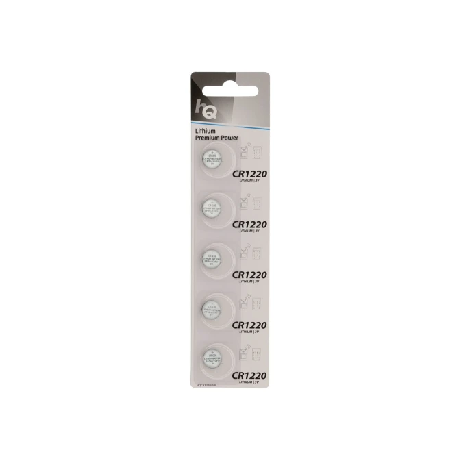 HQ HQCR1220/5BL | CR1220 Knopcelbatterij | 5 Stuks
