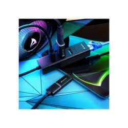 HUB Sharkoon Draadloos USB 3.2 Gen 1 Type-C Zwart