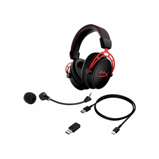 HyperX Cloud Alpha - Wireless Gaming Headset (zwart-rood) HyperX Cloud Alpha - Wireless Gaming Headset (zwart-rood)
