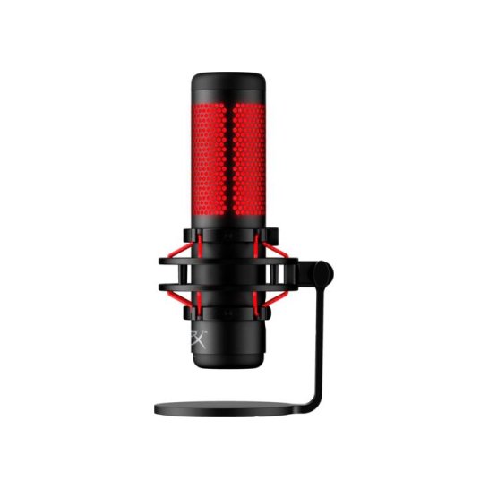 HyperX QuadCast - USB-microfoon (zwart-rood) - rode verlicht HyperX QuadCast - USB-microfoon (zwart-rood) - rode verlicht