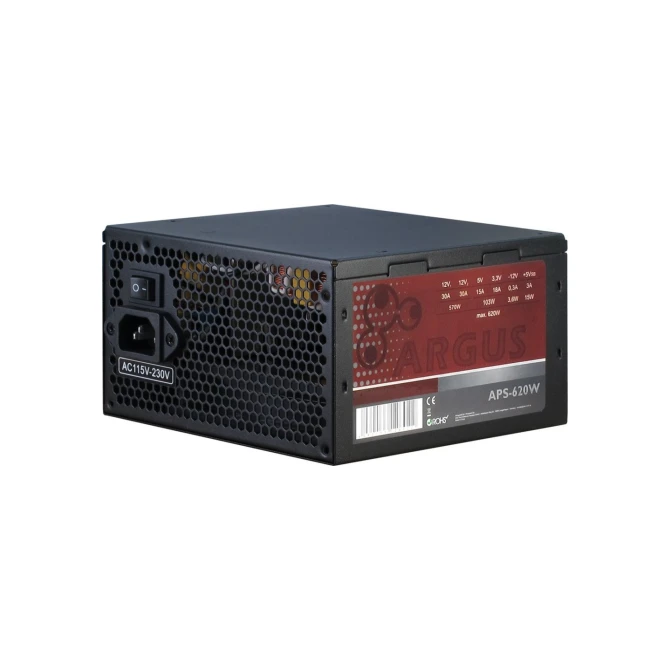 PSU Inter-Tech Argus APS 620 W 20+4 pin ATX ATX Zwart