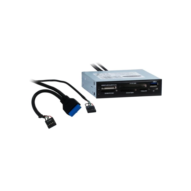 Inter-Tech CI-01 | Interne geheugenkaartlezer | USB 3.2 Gen 1 (5 Gbps) | 3.5