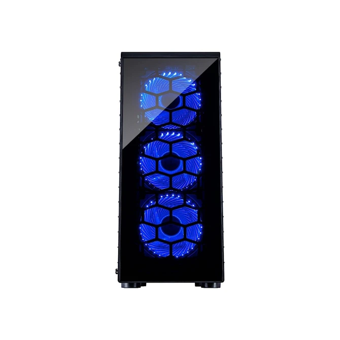 Inter-Tech CXC2 Blue Light | Midi Tower Case | Zwart