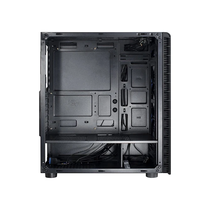 Inter-Tech CXC2 Blue Light | Midi Tower Case | Zwart