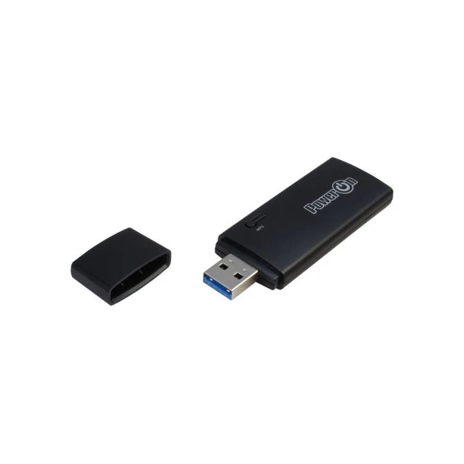 Inter-Tech DMG-20 | Wi-Fi 5 USB Adapter | 867 Mbps | Dual-band (2,4 GHz / 5 GHz) | USB 3.0 | Zwart