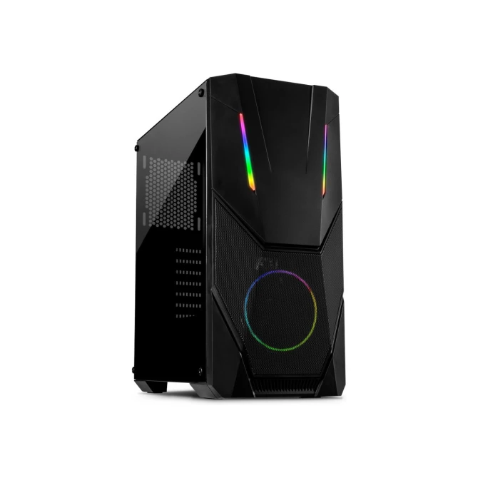 Inter-Tech IT-3303 Hornet RGB | Midi Tower Case | Zwart